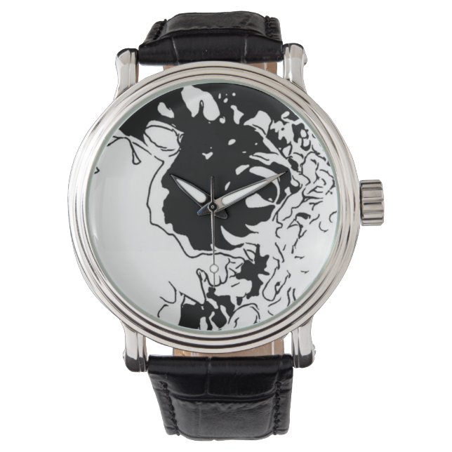 Reloj De Pulsera Doodle de flores (Anverso)