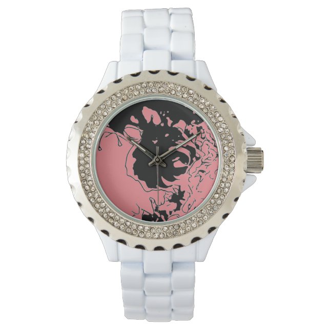 Reloj De Pulsera Doodle de flores (Anverso)