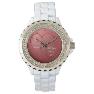 Reloj De Pulsera Dos Corazones Te Casarás Con Mí Watch