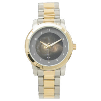 Reloj De Pulsera Dos galaxias espirales colisionan con dos tones pe