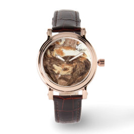 Reloj De Pulsera Dos gatos (por Franz Marc)