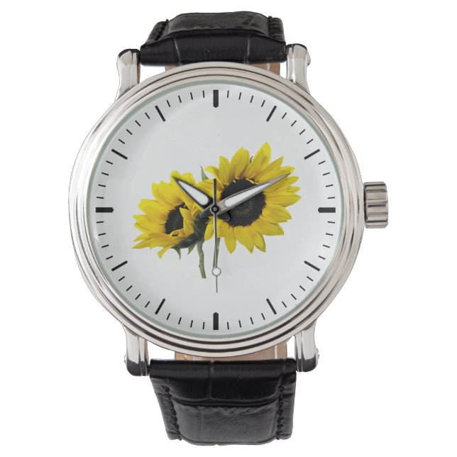 Reloj De Pulsera Dos girasoles (Anverso)