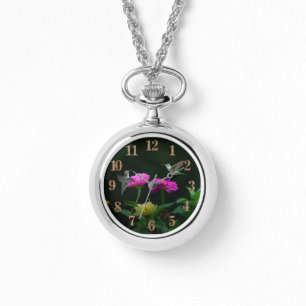 Reloj De Pulsera Dos Hummingbirds Necklace eWatch