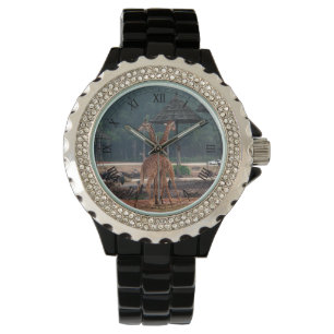 Reloj De Pulsera dos jirafas cariñosas