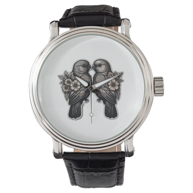 Reloj De Pulsera Dos pájaros (Anverso)