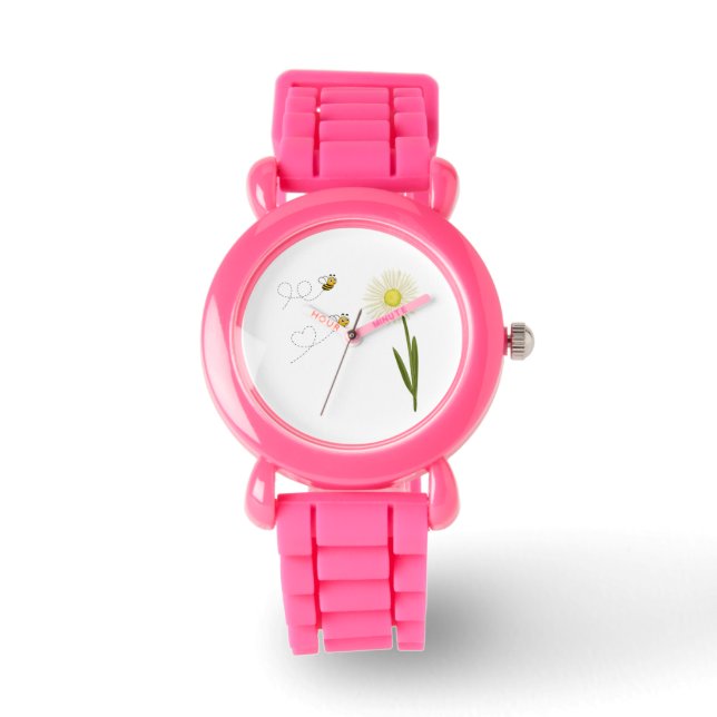 Reloj De Pulsera Dos pequeñas y lindas abejas (Anverso)