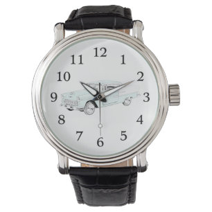 Reloj De Pulsera Dos Tone 1955 Chevy Bel Air Ilustracion Watch