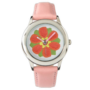 Reloj De Pulsera Dotty Flower Kid's Stainless Steel Watch
