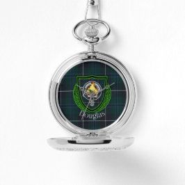 Reloj De Pulsera Douglas Scottish Clan Tartan & Crest