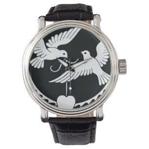 Reloj De Pulsera Doves Heart Dance Peace Love Fiesta Destiny