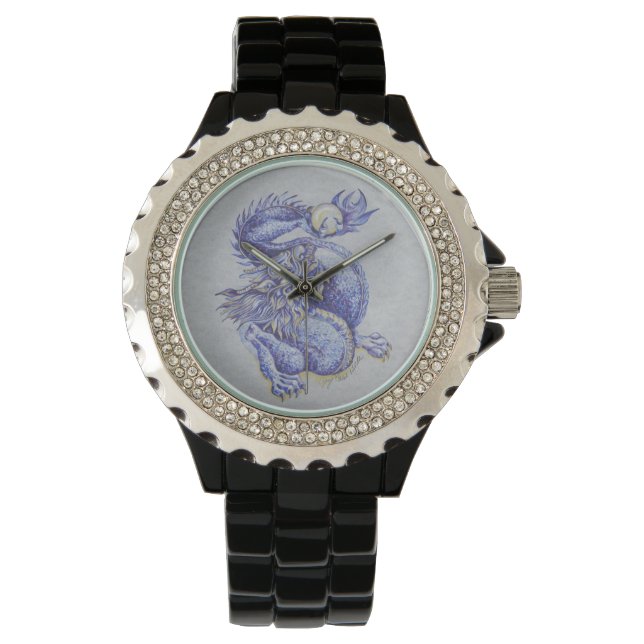 Reloj De Pulsera Dragón azul (Anverso)