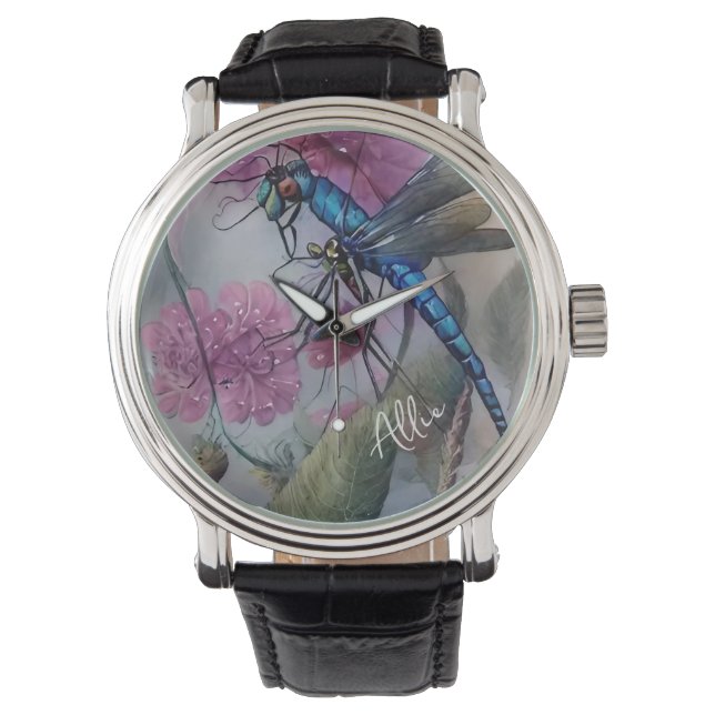 Reloj De Pulsera Dragón azul acuático (Anverso)