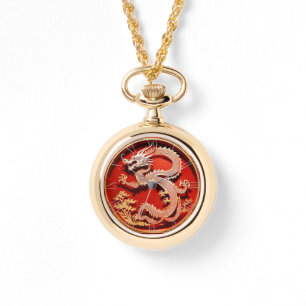 Reloj De Pulsera Dragón chino de Año Nuevo 2024 "corte de papel" W