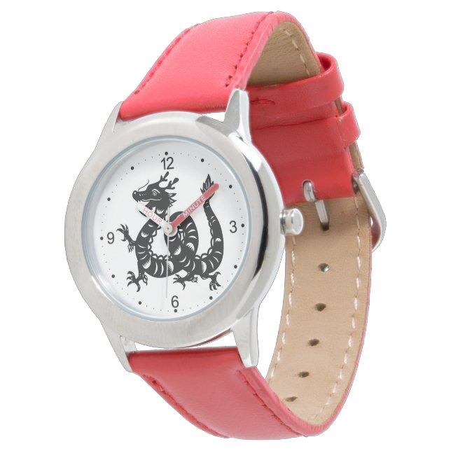 Reloj De Pulsera Dragón chino de Año Nuevo Cumpleaños Zodiaco (Angular)