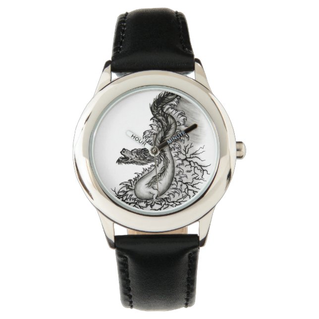 Reloj De Pulsera Dragón chino en tatuaje (Anverso)