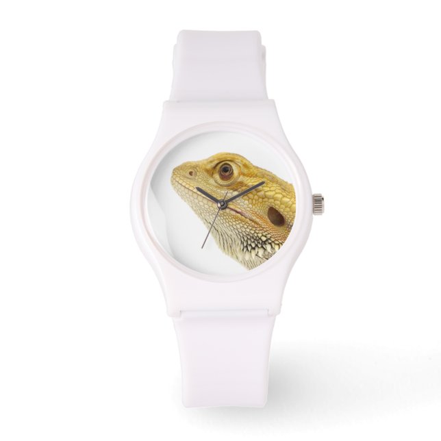 Reloj De Pulsera dragón con barba (Pogona Vitticeps) (Anverso)