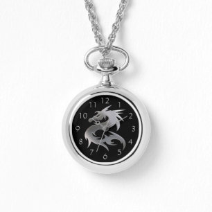 Reloj De Pulsera Dragón de plata