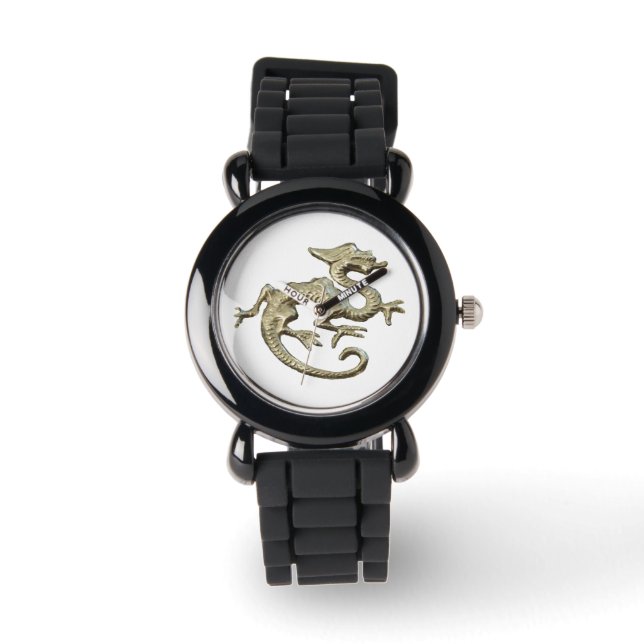 Reloj de pulsera, dragón de reloj Purpurina platea (Anverso)