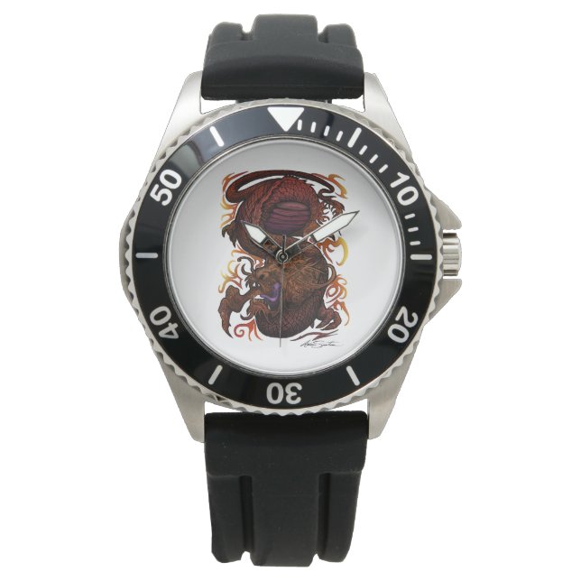 Reloj De Pulsera Dragón (Diseño de firma) (Anverso)