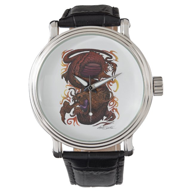 Reloj De Pulsera Dragón (Diseño de firma) (Anverso)