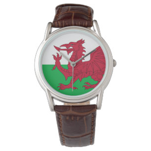 Reloj De Pulsera Dragón galés ~ Bandera de Gales