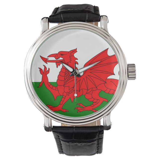 Reloj De Pulsera Dragón galés "El Dragón Rojo" (Anverso)