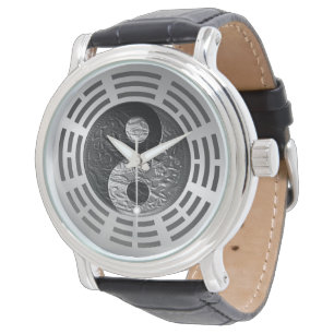 Reloj De Pulsera Dragón grabado en relieve de Yin Yang de ocho