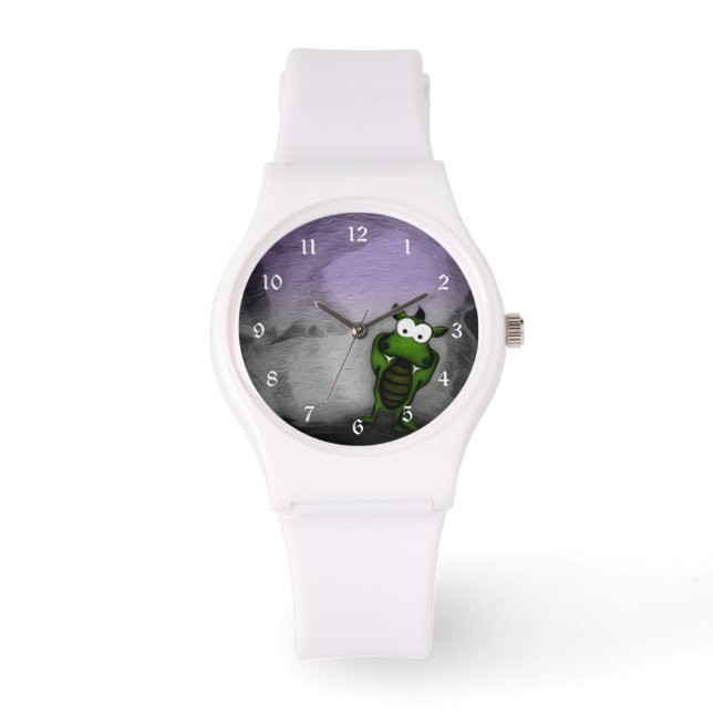 Reloj De Pulsera Dragón inclinado (Anverso)