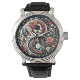 Reloj De Pulsera Dragon Jing y jang