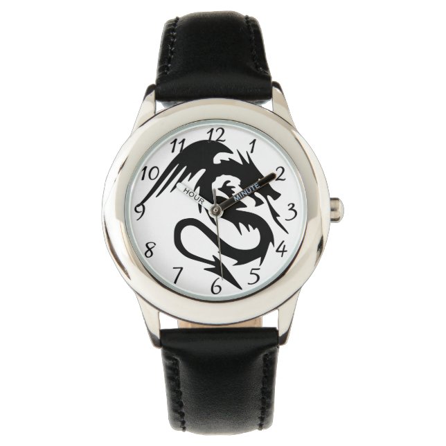 Reloj De Pulsera Dragón negro (Anverso)