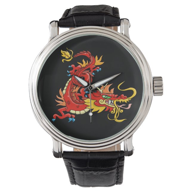 Reloj De Pulsera Dragón oriental asombroso (Anverso)