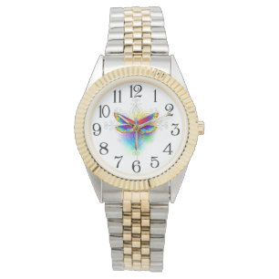 Reloj De Pulsera Dragón poligonal arcoiris