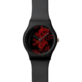 Reloj De Pulsera Dragón rojo