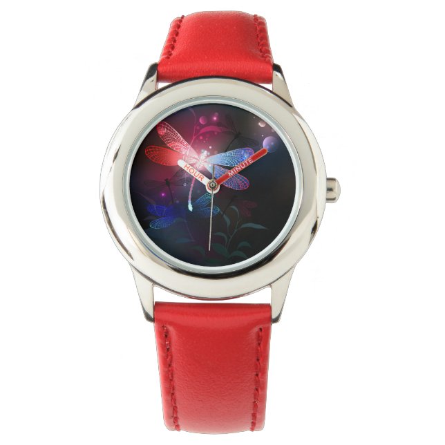 Reloj De Pulsera Dragón rojo (Anverso)