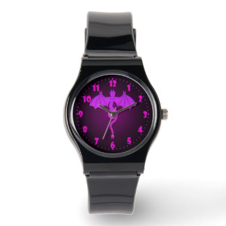 Reloj De Pulsera Dragón serpentino rosado