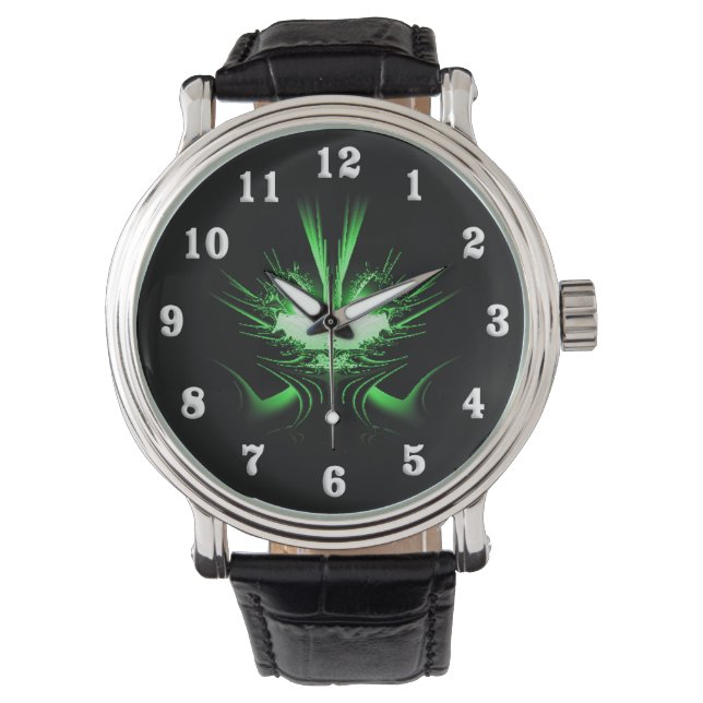 Reloj De Pulsera Dragón verde (Anverso)