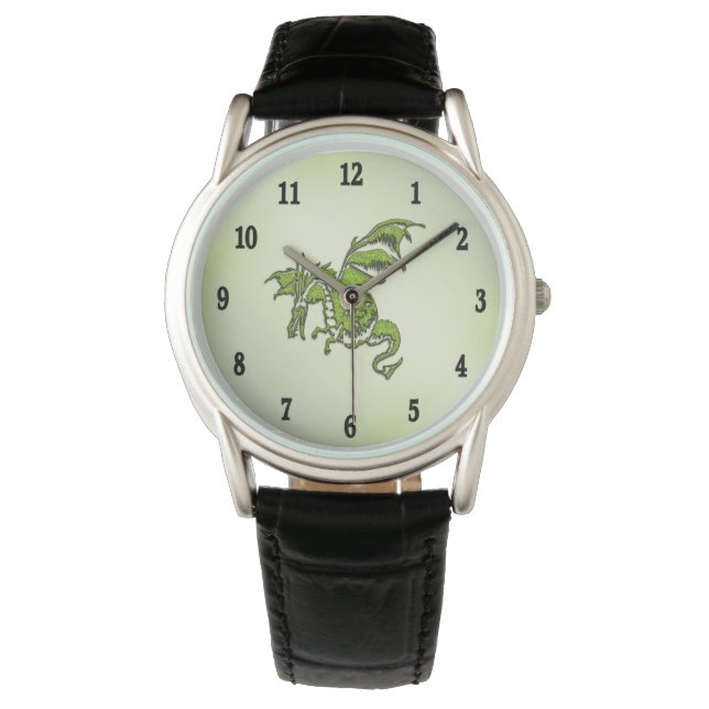 Reloj De Pulsera Dragón volador verde (Anverso)