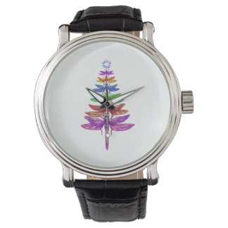 Reloj De Pulsera Dragonfly Christmas Tree Shirt Inspire Lover Xmas
