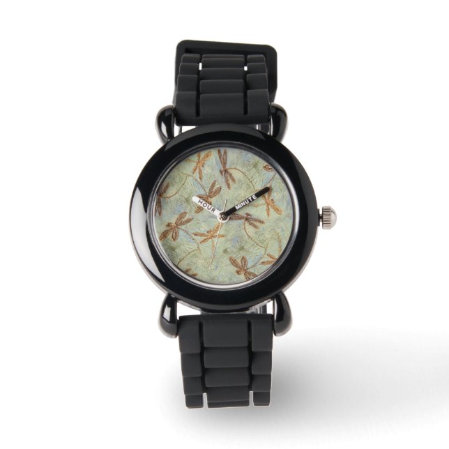 Reloj De Pulsera Dragonfly Dance Gold (Anverso)