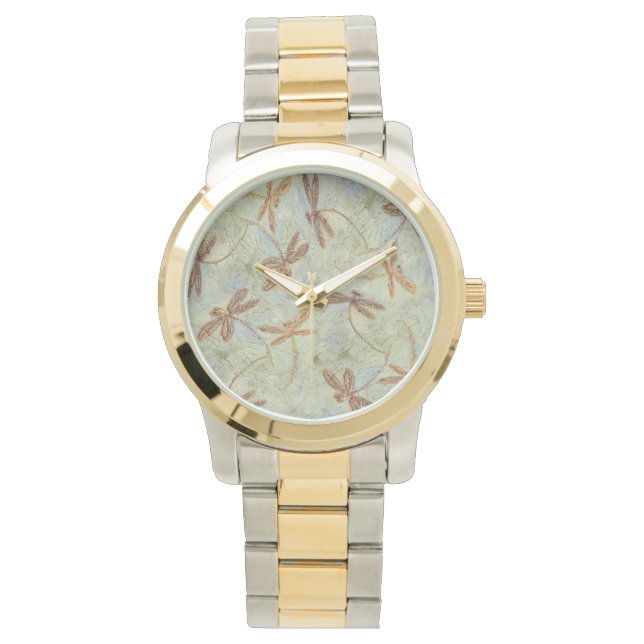 Reloj De Pulsera Dragonfly Dance Gold (Anverso)
