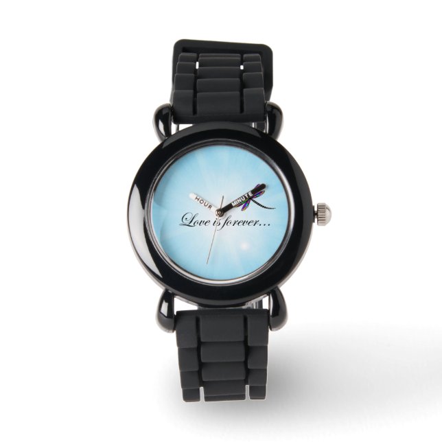 Reloj De Pulsera Dragonfly "El amor es eterno" (Anverso)