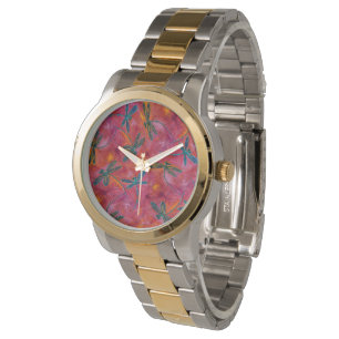 Reloj De Pulsera Dragonfly Flit Magenta