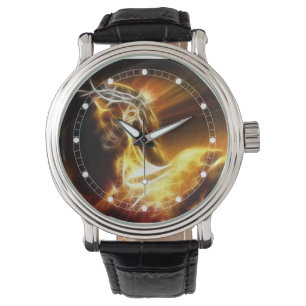 Reloj De Pulsera Dramático Jesús Crucifixion Watch (Modelos Múltipl
