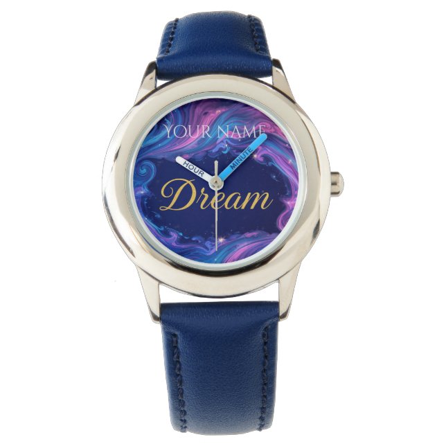 Reloj De Pulsera Dream big - beautifully designed Personalized  (Anverso)