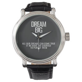 Reloj De Pulsera Dream Big Motivational Wristwatch