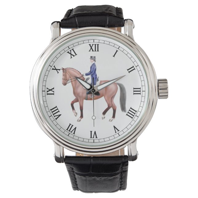 Reloj De Pulsera Dressage Horse Equestland Watch (Anverso)