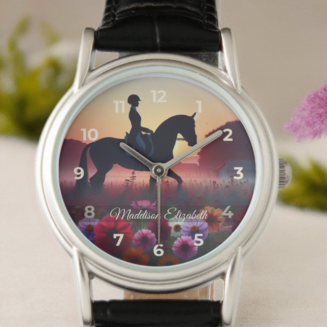 Reloj De Pulsera Dressage Rider Elegant ( Ideal for riders and fans who appreciate grace, precision, and equestrian style.
)