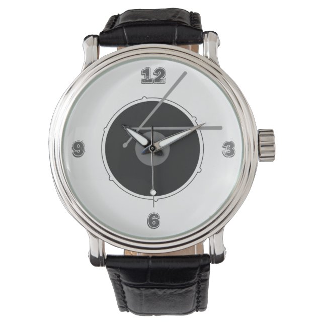 Reloj De Pulsera Drum Black and White Rock Guay (Anverso)