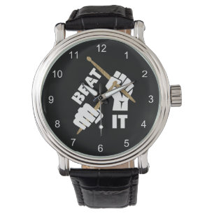 Reloj De Pulsera Drummers Funny Beat It Music Graphic