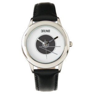 Reloj De Pulsera Drums Drummer Percussion Minimal Rock Music Guay
